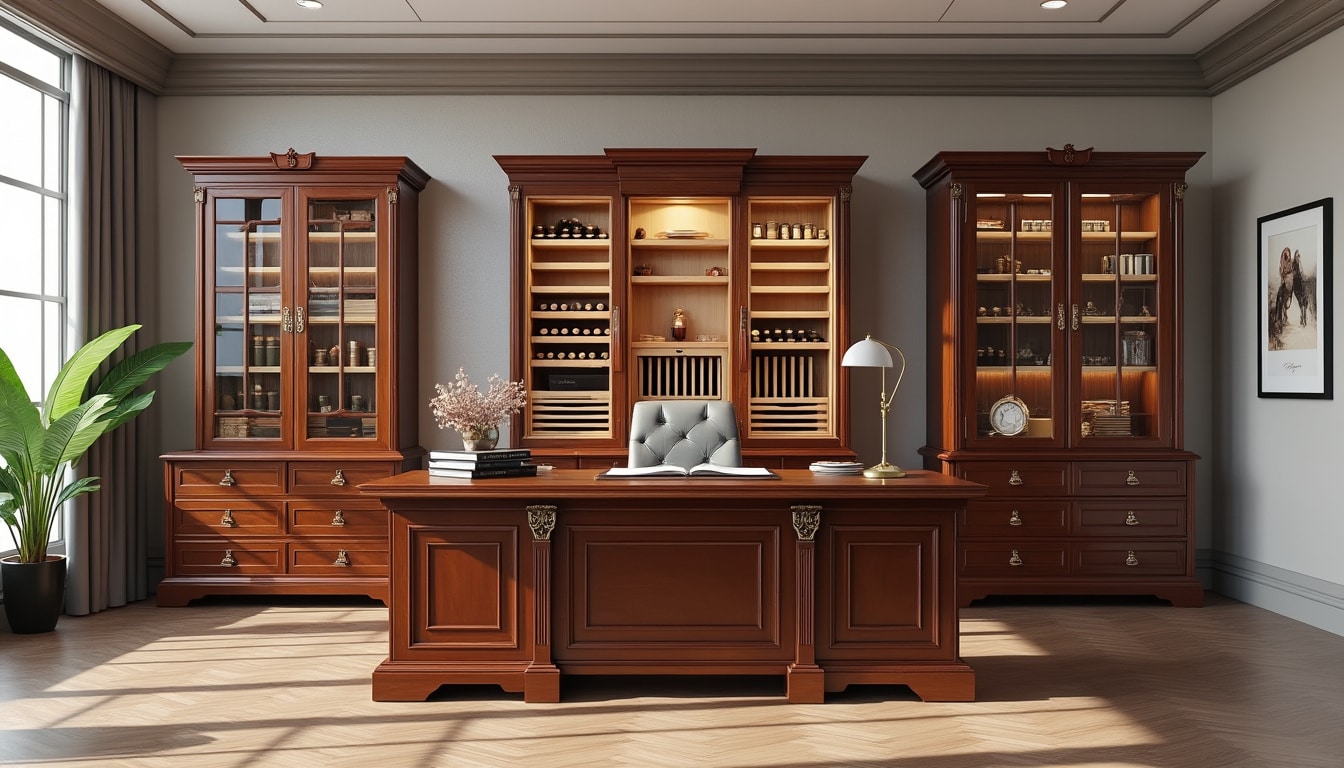 Humidor de bureau, armoire ou cabinet : les formats existants