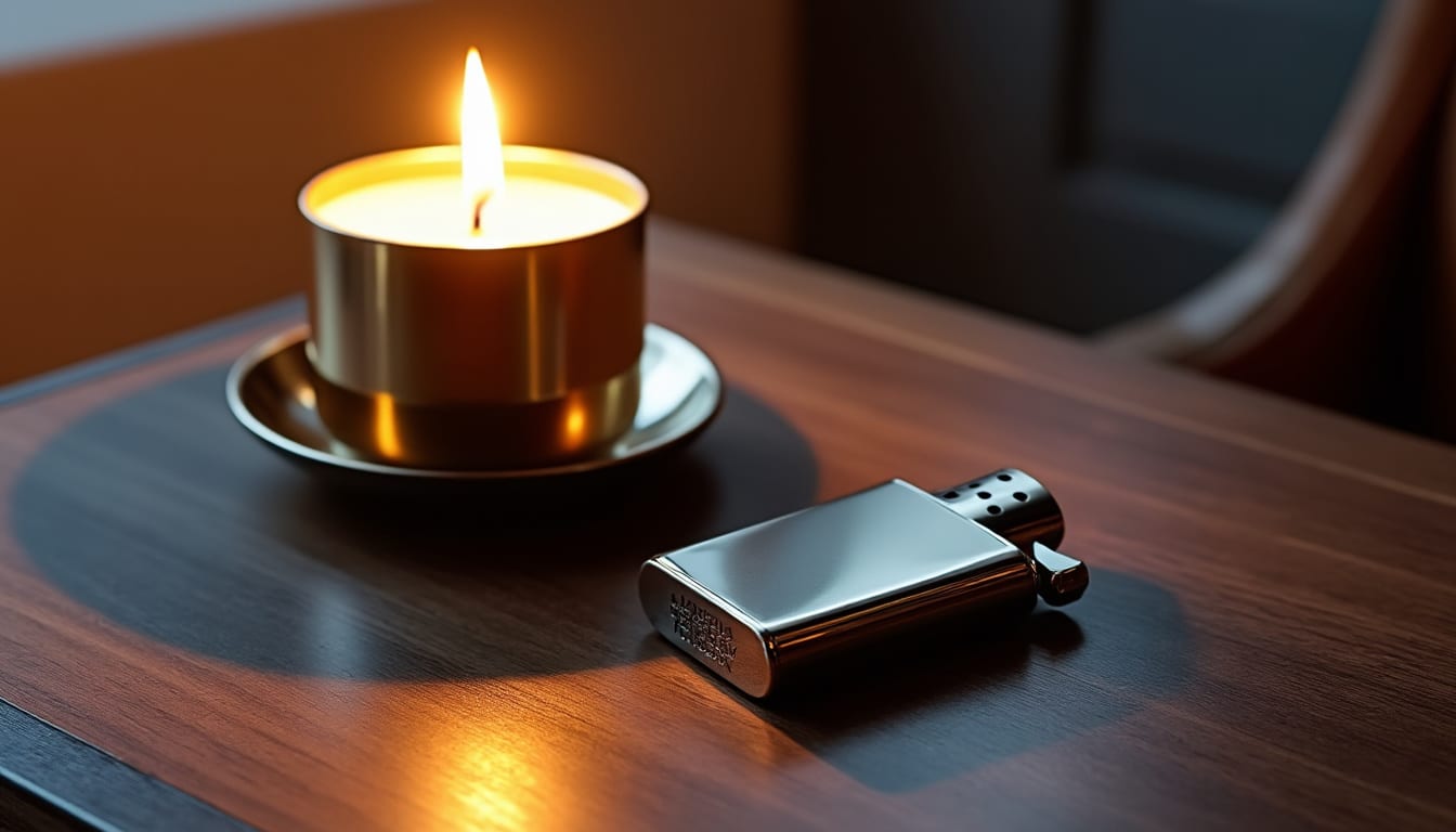 Bougie et allume-cigare de table : les usages